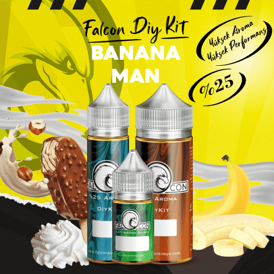 %25 Yüksek Aroma Diykit Banana Man - Falcon Kimya