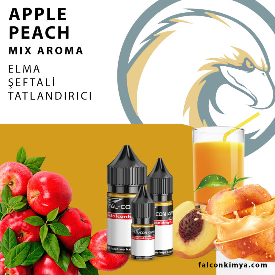 Apple Peach 10 - 15 - 30 ml Mix Aroma - Falcon Kimya