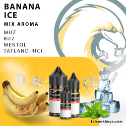 Banana Ice 10 - 15 - 30 ml Mix Aroma - Falcon Kimya