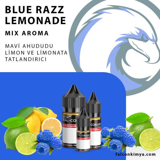 Blue Razz Lemonade 10 - 15 - 30 ml Mix Aroma - Falcon Kimya